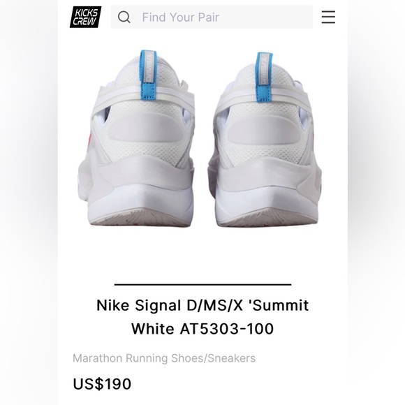 Nwt - Nike Signal D/MS/X 'Summit White AT5303-100 Size 13 Mens - Picture 11 of 11